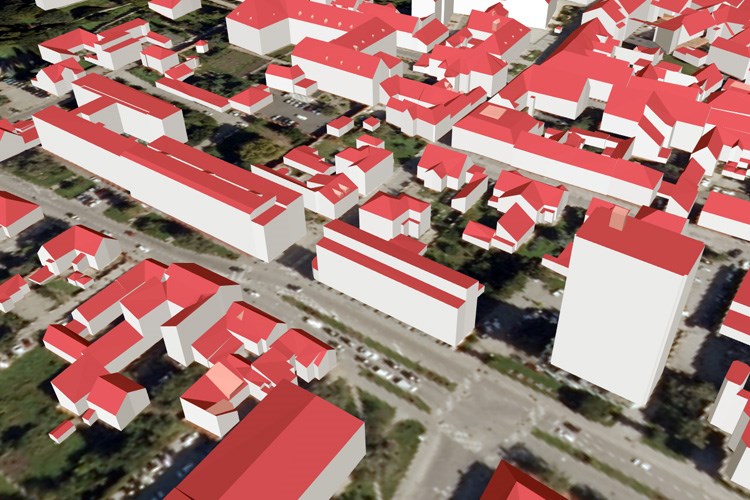 Slika 3D model zgrada u sustavu registra zgrada